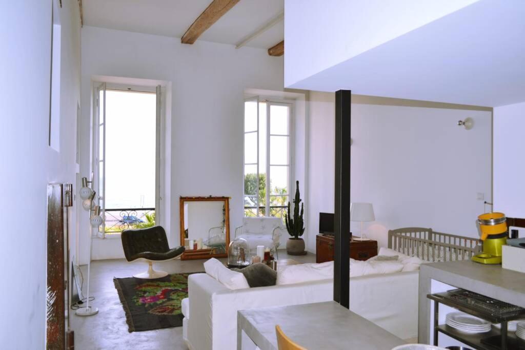 דירות ניס 06J - Superb Duplex Loft With Ac - Sea View מראה חיצוני תמונה