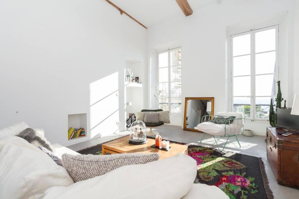 דירות ניס 06J - Superb Duplex Loft With Ac - Sea View מראה חיצוני תמונה